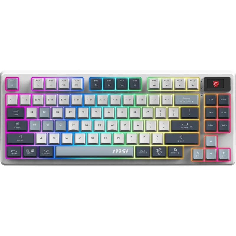 Clavier mécanique MSI FORGE GK600 BLUETOOTH TKL W SKY FR