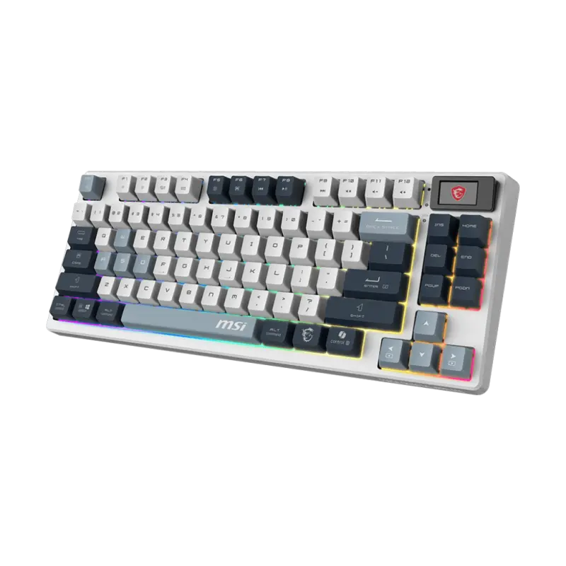 Clavier mécanique MSI FORGE GK600 BLUETOOTH TKL W SKY FR