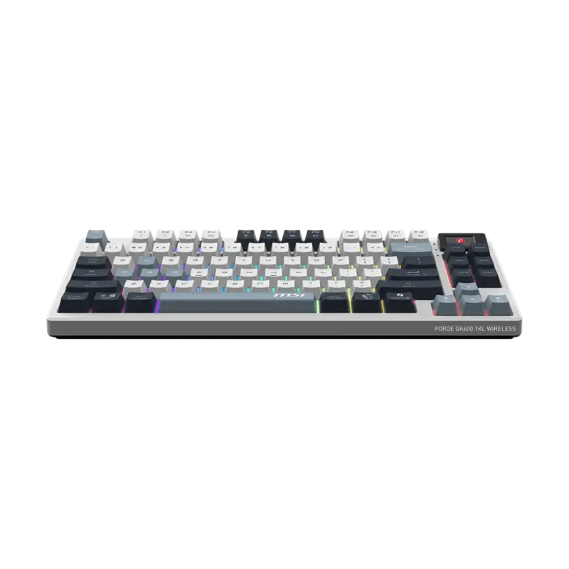 Clavier mécanique MSI FORGE GK600 BLUETOOTH TKL W SKY FR