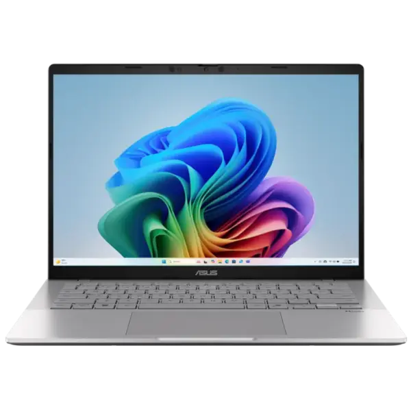 Pc Portable ASUS Vivobook S14 S3407QA / Snapdragon X X1 26 100 / 16 Go / 1 To SSD / Windows 11 / Copilot+ / Silver