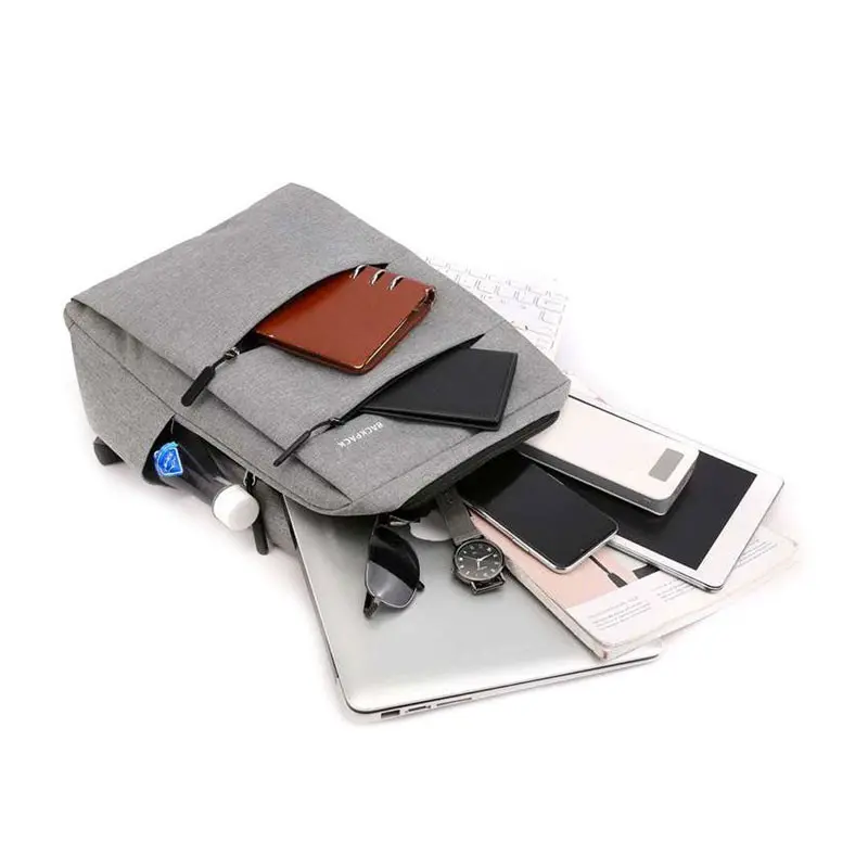 Sac à Dos Pour Pc Portable 15.6&Prime; BAG 029 – GRIS + PORT USB