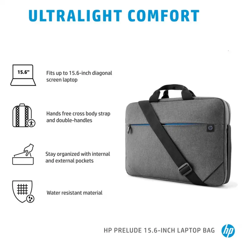 Sacoche pour ordinateur portable HP Prelude 15,6&Prime; / Gris