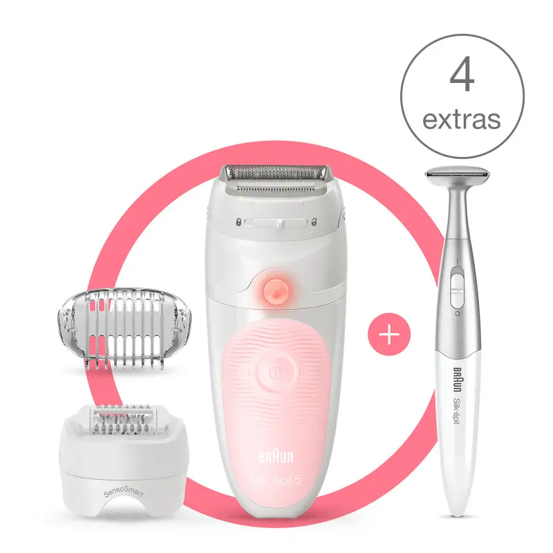 Épilateur Braun Rechargeable Série 5 SES5-820 Wet & Dry / Rose