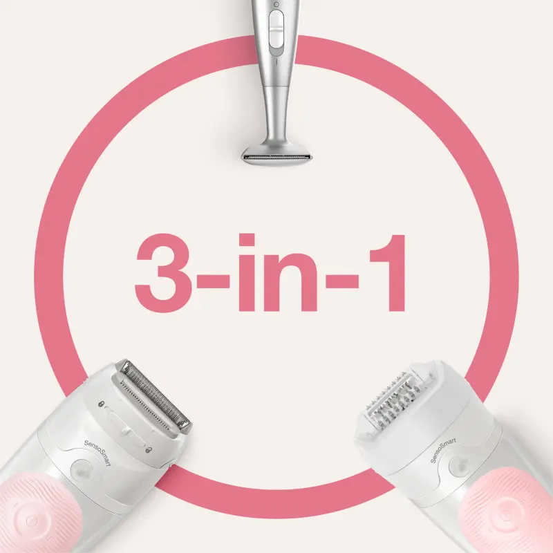 Épilateur Braun Rechargeable Série 5 SES5-820 Wet & Dry / Rose