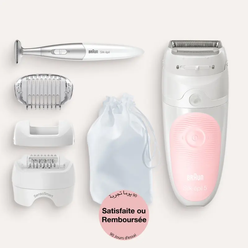 Épilateur Braun Rechargeable Série 5 SES5-820 Wet & Dry / Rose
