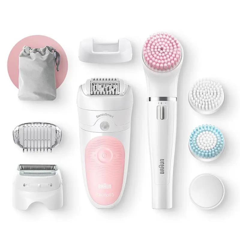 Epilateur BRAUN Silk épil 5 SENSO SMART / Blanc et Rose / SES5-895BS