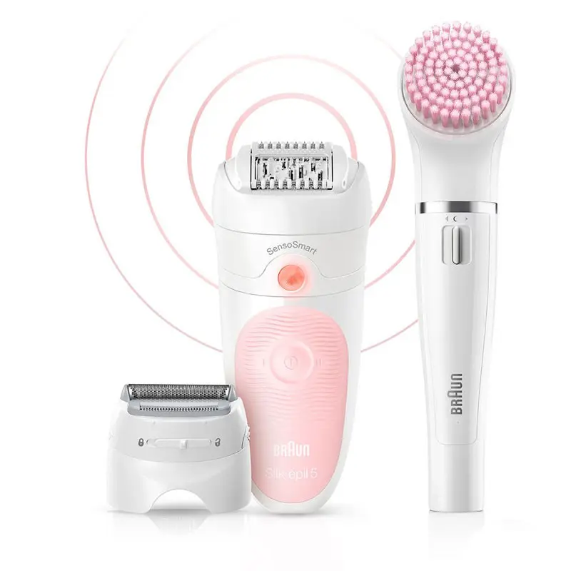 Epilateur BRAUN Silk épil 5 SENSO SMART / Blanc et Rose / SES5-895BS