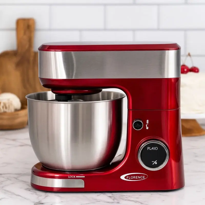 Robot Pétrin FLORENCE 5 Litres / 1300W / Rouge / SM-6461AE-R