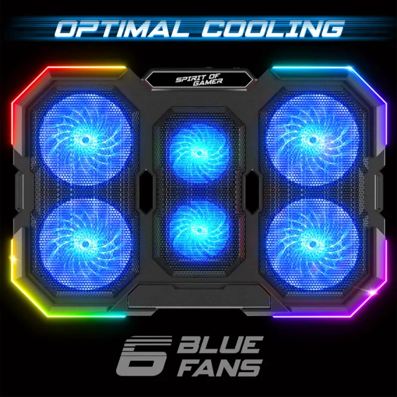 Refroidisseur Spirit of Gamer AirBlade 700 RGB / NOIR