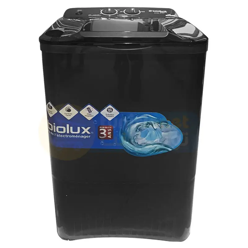 MACHINE À LAVER BIOLUX SEMI AUTOMATIQUE 8KG / Noir / ST81S