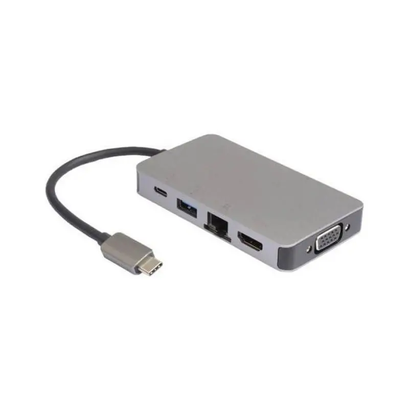 Station d&rsquo;accueil MICROCONNECT CC0M14 / USB-C / USB 3.1 / Gris
