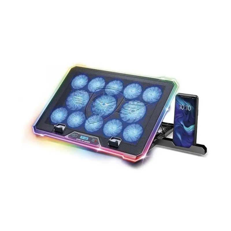 Support de Refroidissement RGB SPIRIT OF GAMER Airblade 1300 RGB 17&Prime; / Noir