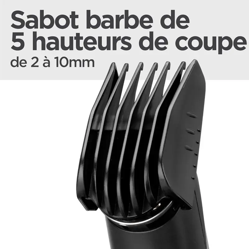 Tondeuse à Barbe BABYLISS T812E Rechargeable – Gris