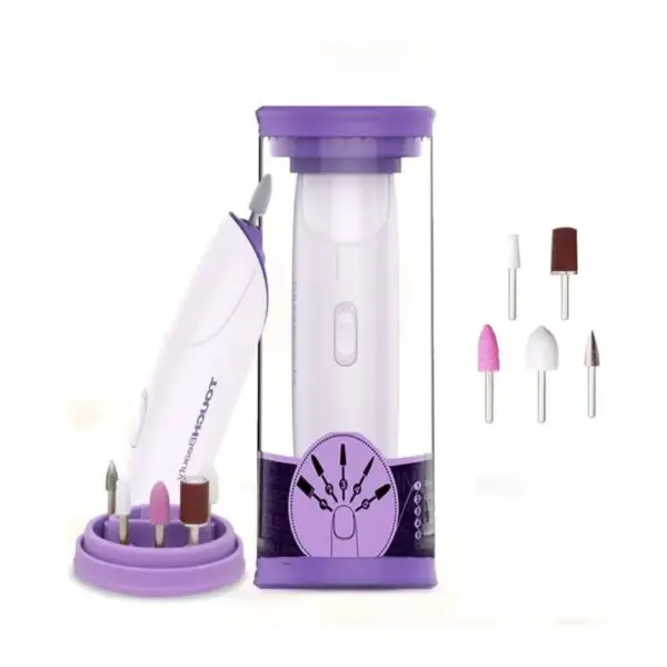 Ensemble De Manucure Pédicure Électrique 5EN1 TOUCHBEAUTY TB-1333 / Violet