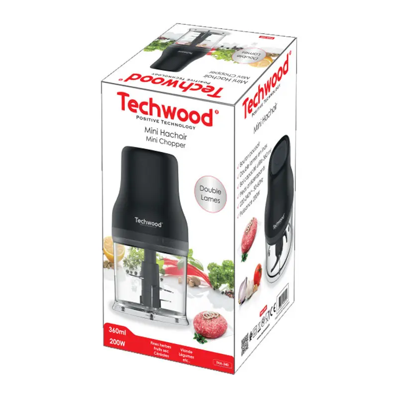 Mini Hachoir TECHWOOD 500ml / BLACK / THA-340