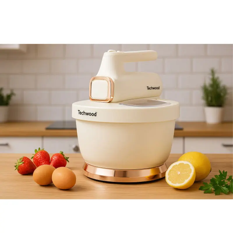 Batteur Mixeur avec Bols TMB-340 TECHWOOD 500W / Blanc