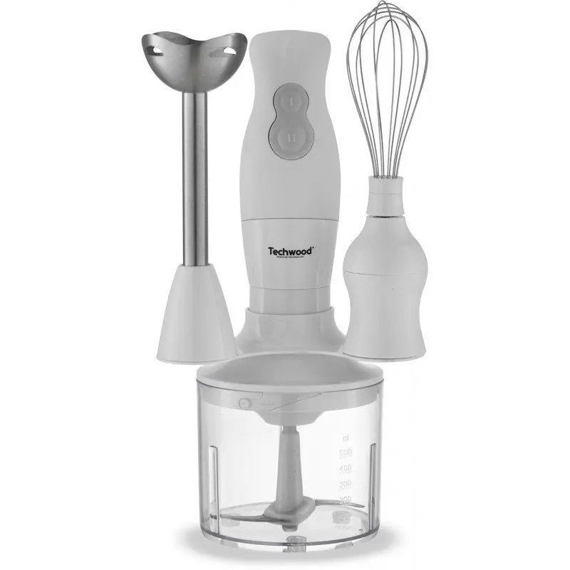 Mixeur Plongeant TECHWOOD 3en1 300W Blanc / TMS-8350
