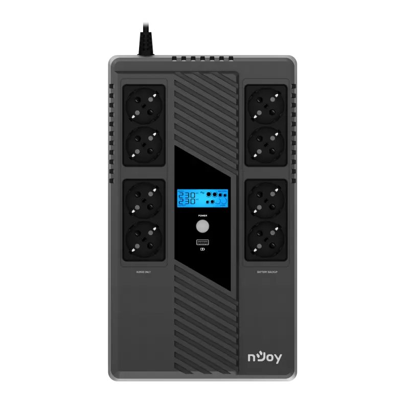 Onduleur Inline NJoy Token 800 / 480 W / 8 Prises