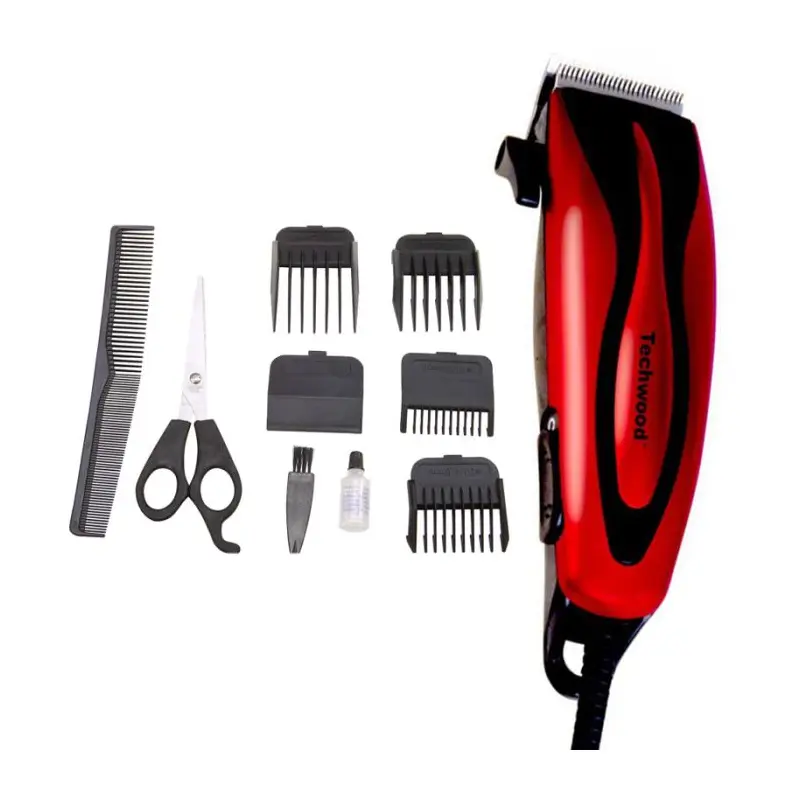 Tondeuse A Cheveux TECHWOOD FILAIRE Rouge TT-625