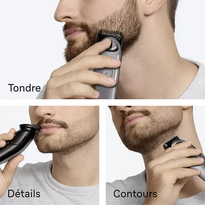 Tondeuse barbe BRAUN 4EN1 / Gris / BT3560