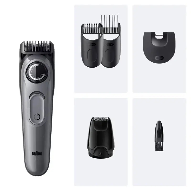 Tondeuse barbe BRAUN 4EN1 / Gris / BT3560
