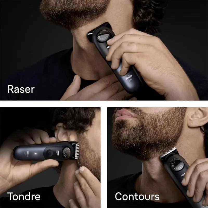 Tondeuse barbe BRAUN 7EN1 / Bleu / BT7520
