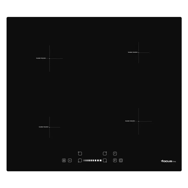 PLAQUE VITRO FOCUS Encastrable INDUCTION 60CM / Noir
