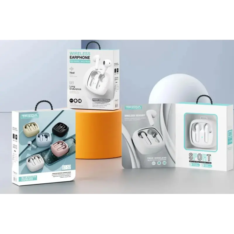 Écouteurs Sans Fil TREQA BT52 WHITE