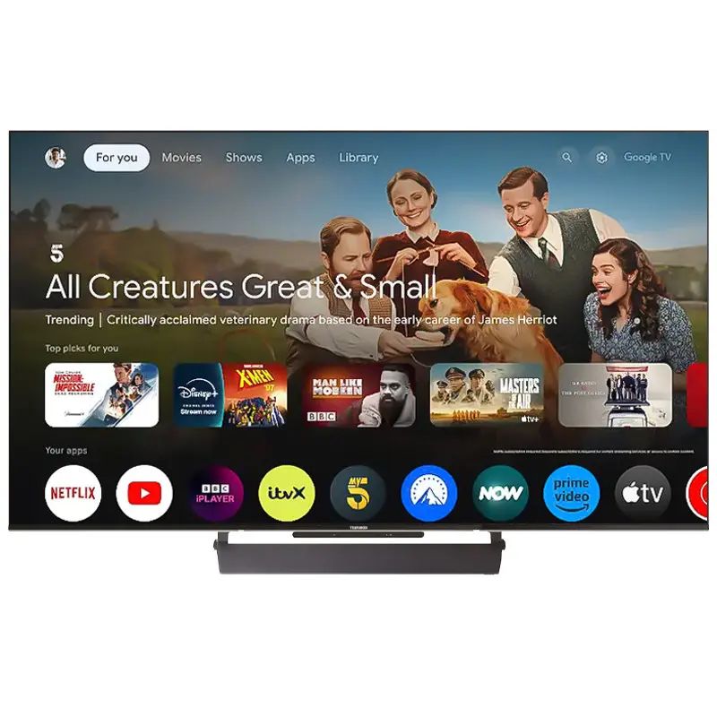 TV TELEFUNKEN 75&Prime; QLED TELEFUNKEN G4E GOOGLE TV 4K – RECEPTEUR INTEGREE MAT