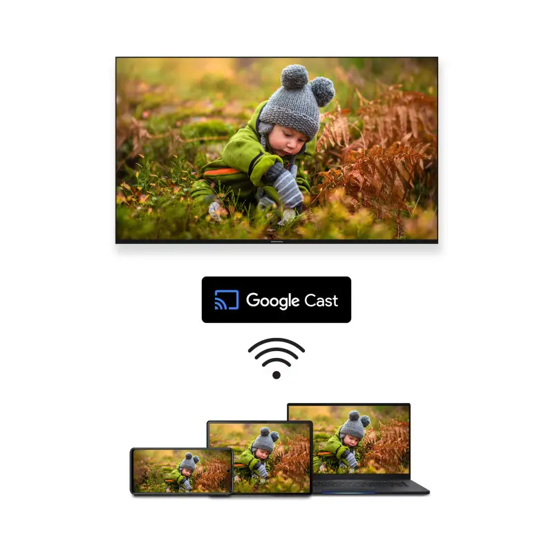 TV Thomson Google TV 55″ QLED Pro 144 Hz avec Récepteur Intégré