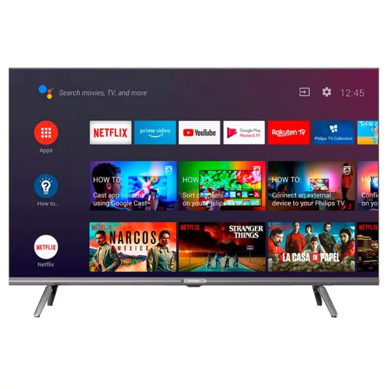 TV 43&Prime; TELEFUNKEN E3FQ Full HD QLED GOOGLE TV AVEC RÉCEPTEUR INTÉGRÉ