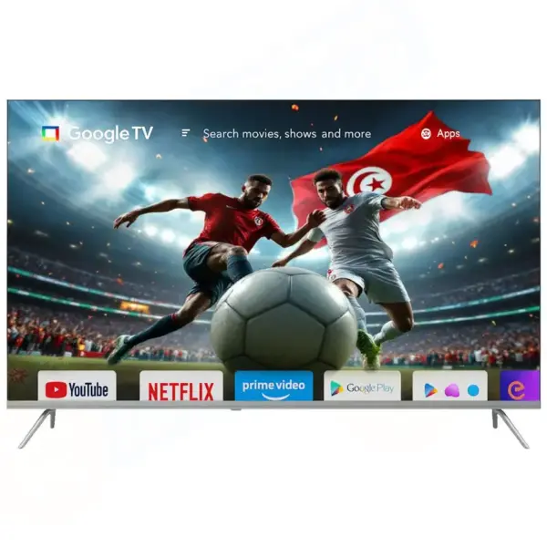 TV 60" QLED TELEFUNKEN G4FN GOOGLE TV 4K AVEC RÉCEPTEUR INTÉGRÉ