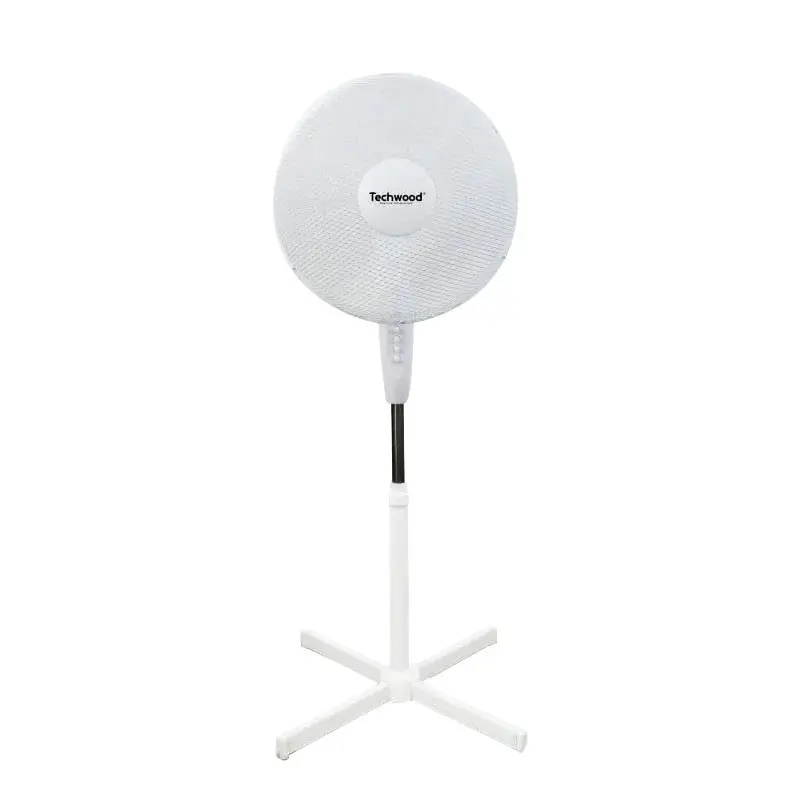 VENTILATEUR SUR PIED TECHWOOD 45W / Blanc / TVE-433