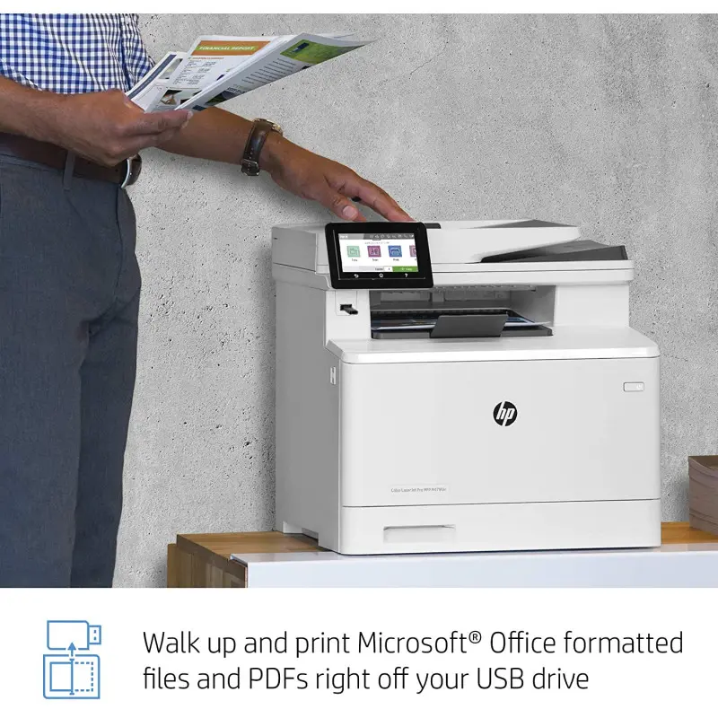 Imprimante Laser Multifonction HP Color 4 en 1 LaserJet Pro M479fdn / Réseau