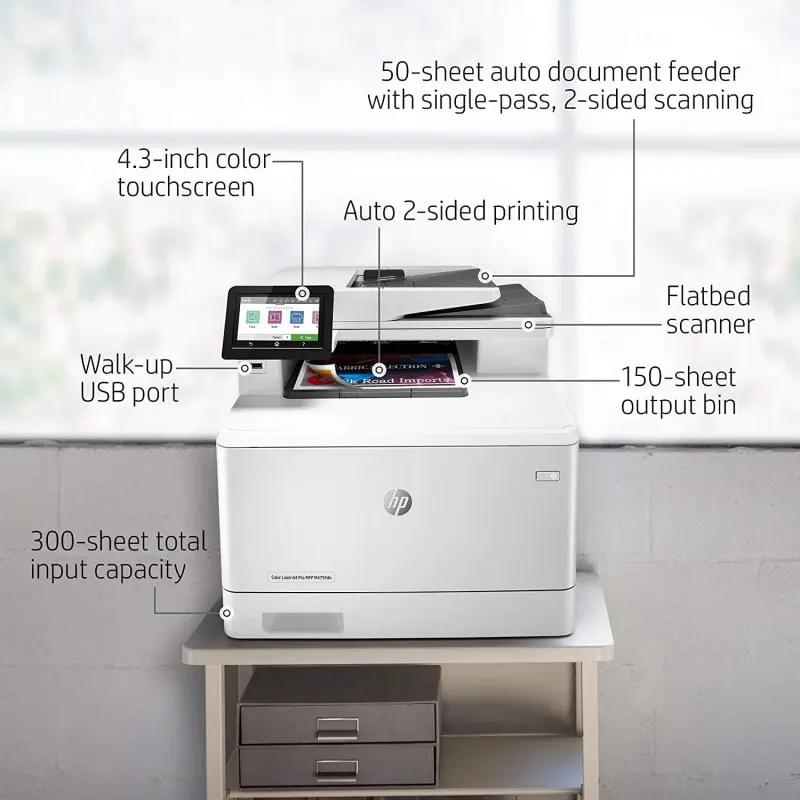 Imprimante Laser Multifonction HP Color 4 en 1 LaserJet Pro M479fdn / Réseau