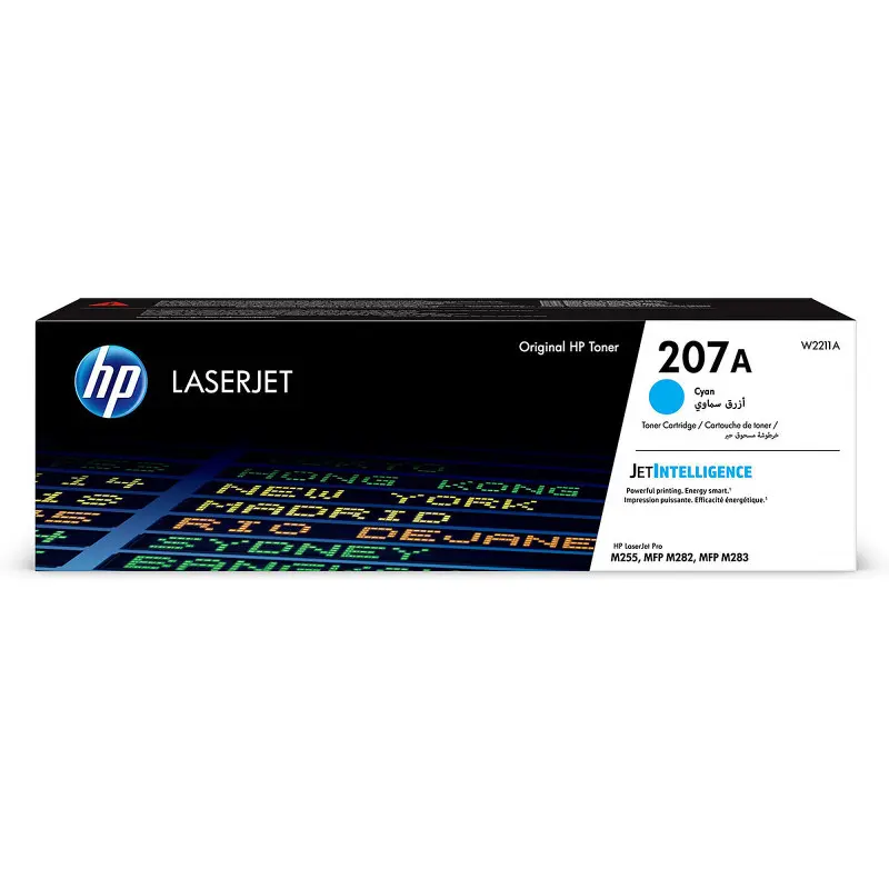 Cartouche de toner HP 207A cyan LaserJet originale / 1 250 pages W2211A
