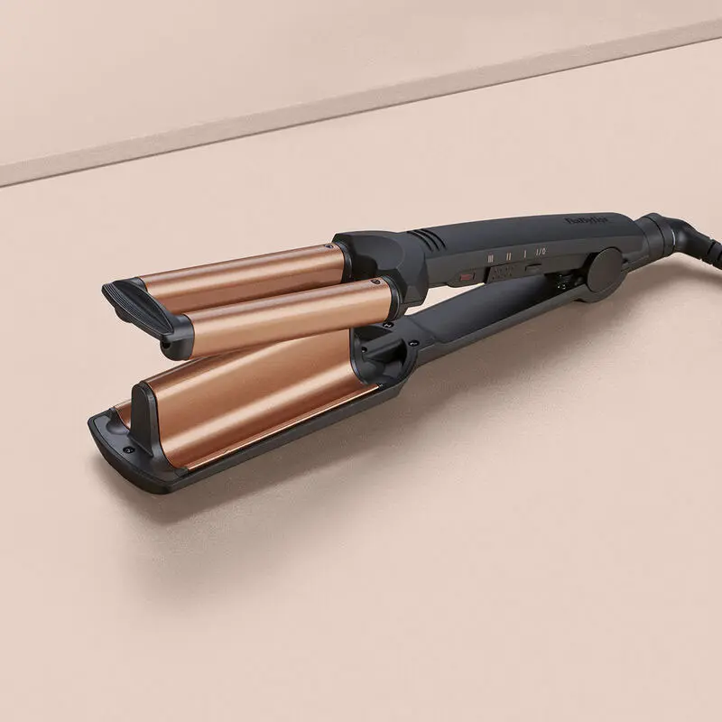 Fer à Boucler BABYLISS DEEP Waves Noir et Gold / W2447E