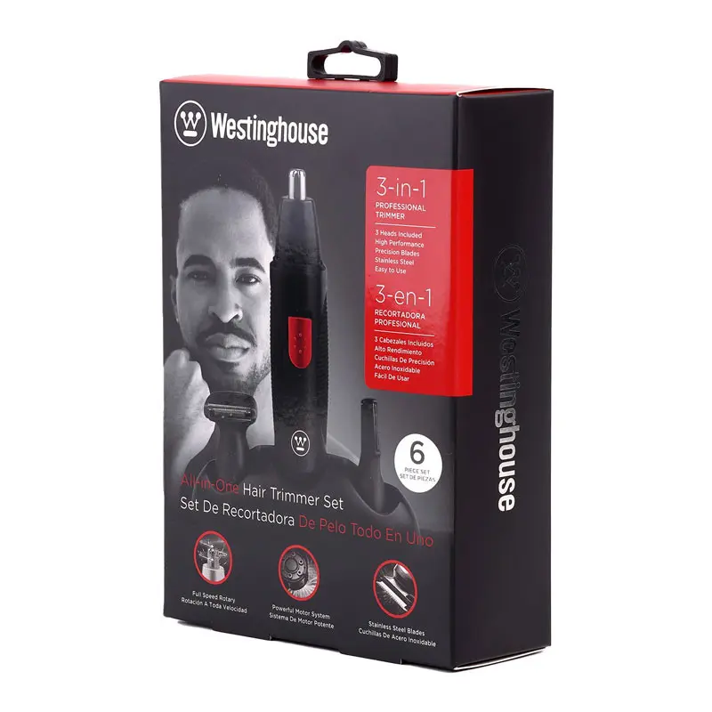 Set Tondeuse À Cheveux WESTINGHOUSE Tout En 1 / Noir / WH1182