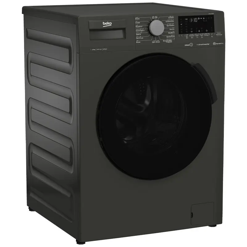 Machine a laver Beko 12kg 1400TR SMART INVERTER / Gris Foncé / WTE12726MG
