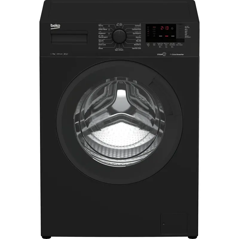 LAVE LINGE BEKO 7KG 1000trs INVERTER / Noir / WUE7612XAA