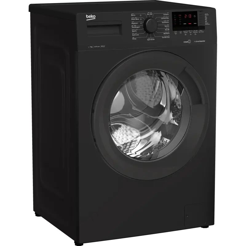 LAVE LINGE BEKO 7KG 1000trs INVERTER / Noir / WUE7612XAA