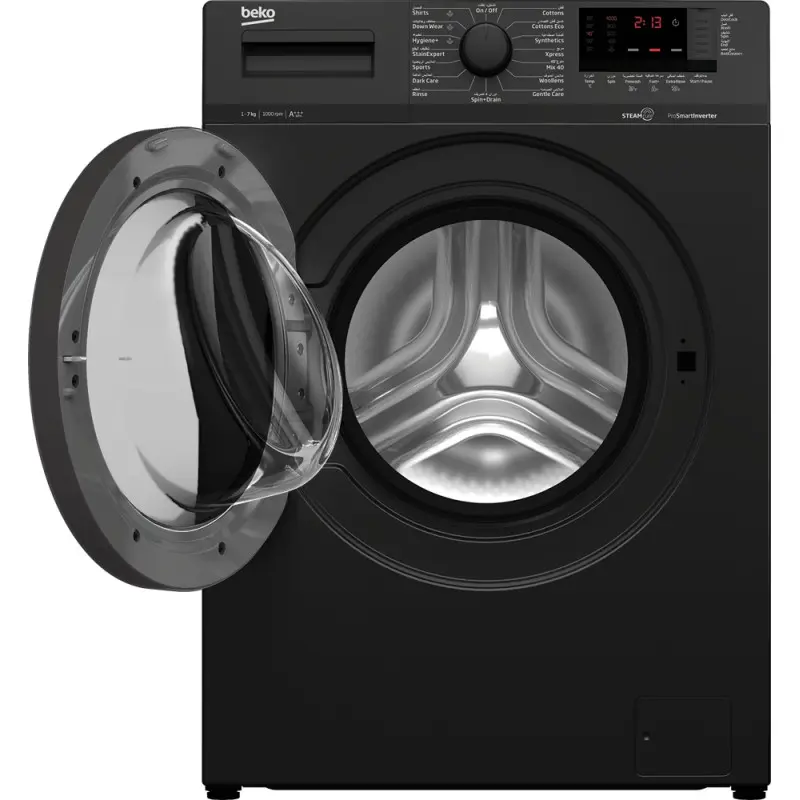 LAVE LINGE BEKO 7KG 1000trs INVERTER / Noir / WUE7612XAA
