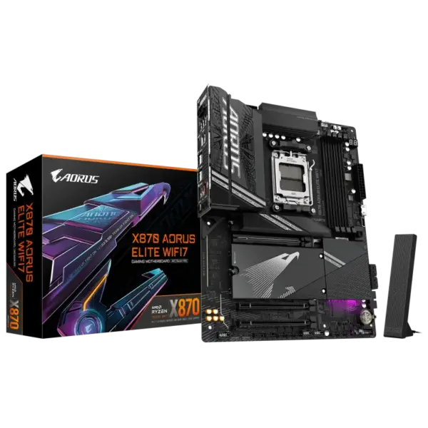 Carte Mère Gigabyte X870 AORUS ELITE WIFI 7 / AM5 / ATX / DDR5