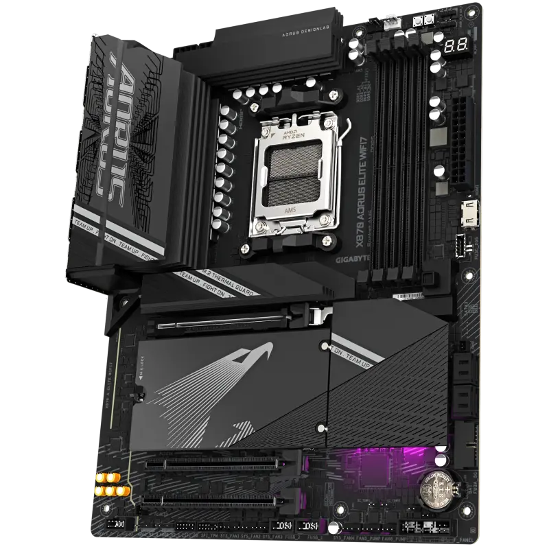 Carte Mère Gigabyte X870 AORUS ELITE WIFI 7 / AM5 / ATX / DDR5