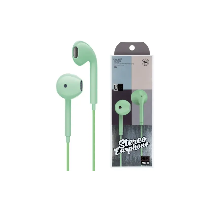 Écouteurs filaire avec Micro Y-U19 / Vert