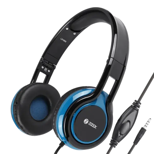 Micro Casque Filaire ZOOOK Sublime / Noir & Bleu