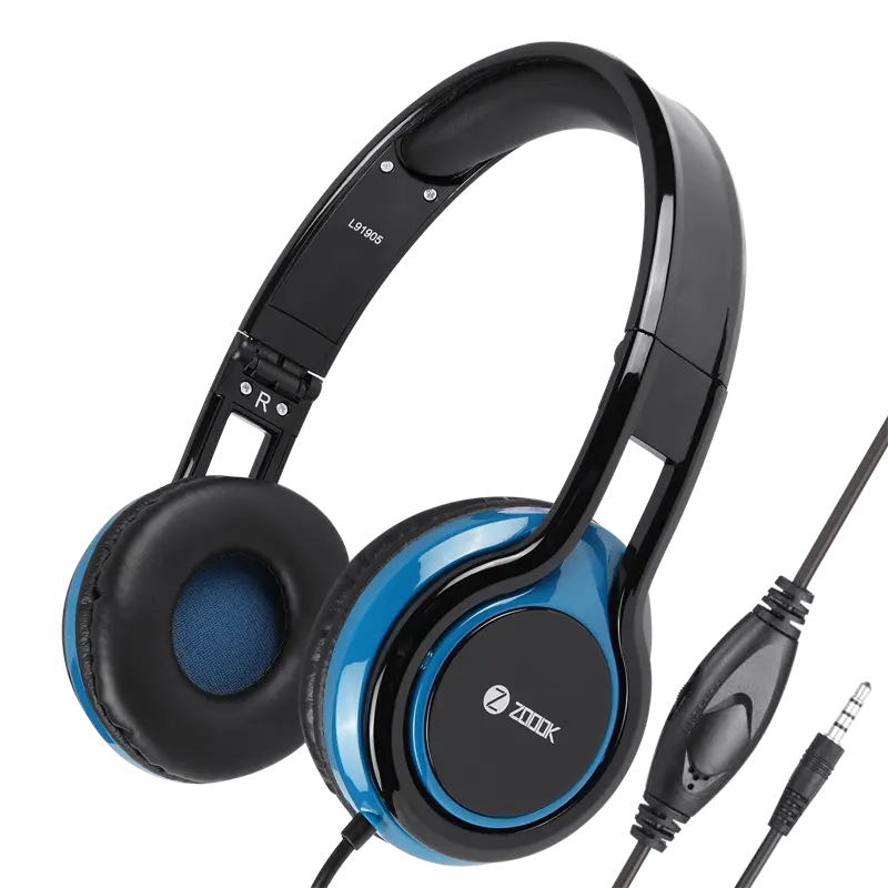 Micro Casque Filaire ZOOOK Sublime / Noir & Bleu