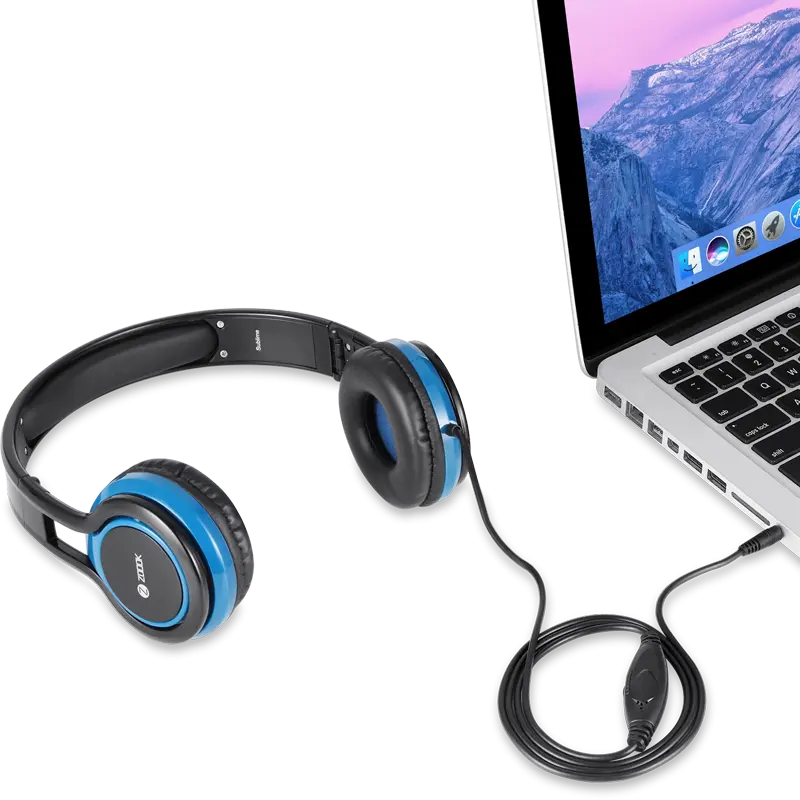 Micro Casque Filaire ZOOOK Sublime / Noir & Bleu