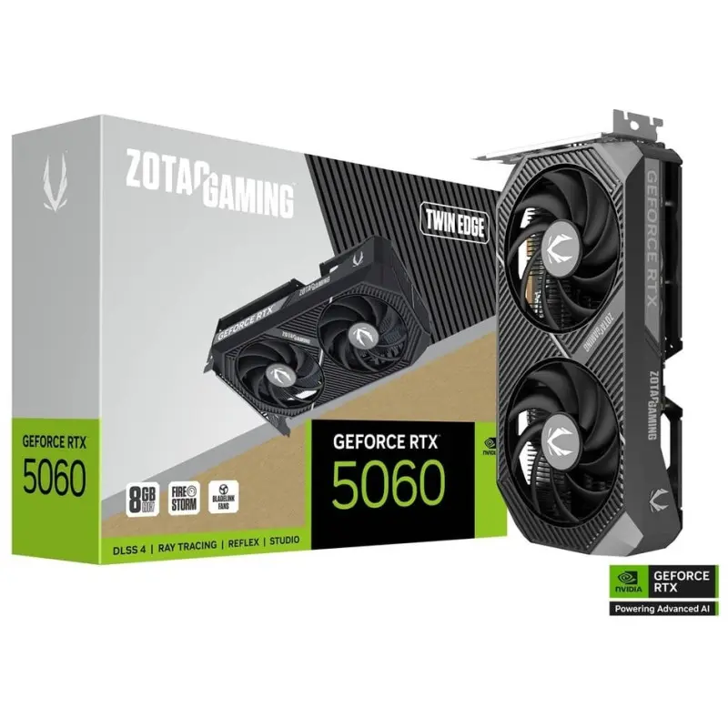 Carte graphique ZOTAC GAMING GeForce RTX 5060 Twin Edge / 8 Go GDDR7