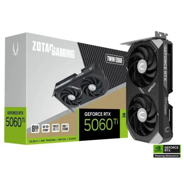 Carte graphique ZOTAC GAMING GeForce RTX 5060 Ti Twin Edge / 8 Go GDDR7